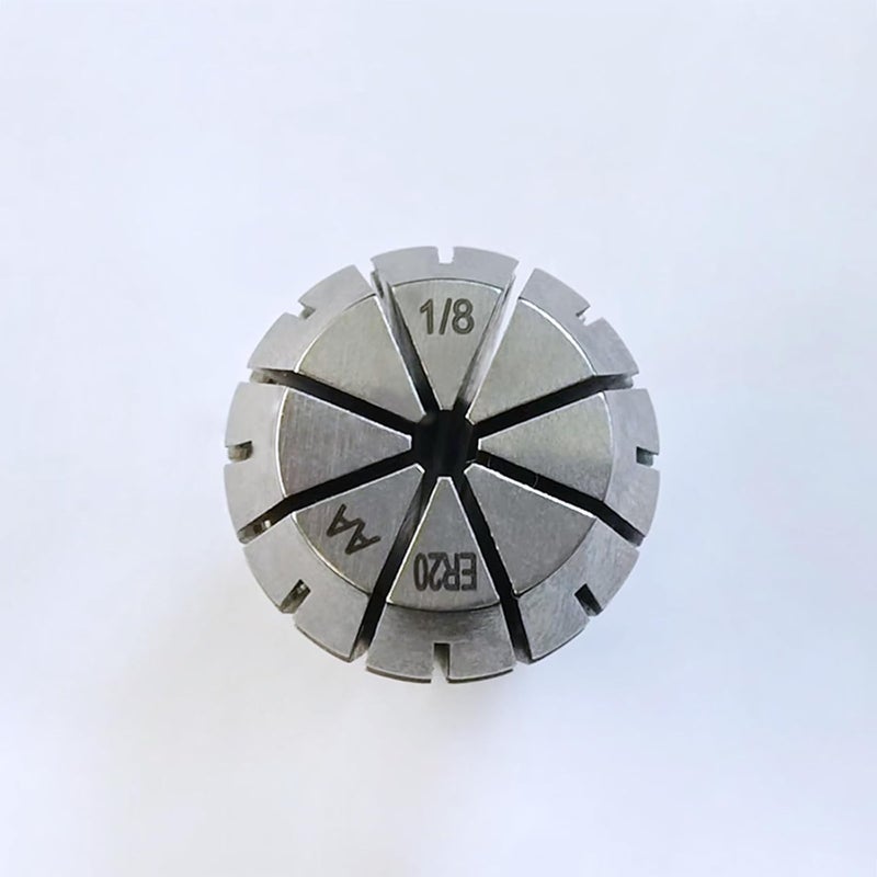 WEXWE Tools ER20 1/8 Inch Size High Precision Spring Collets Set, Accuracy Within 0.008 mm,Within 5000RMP router collets For CNC Milling Engraving Chuck Lathe Tool Holder Workholding Engraving,1pcs - Image 2